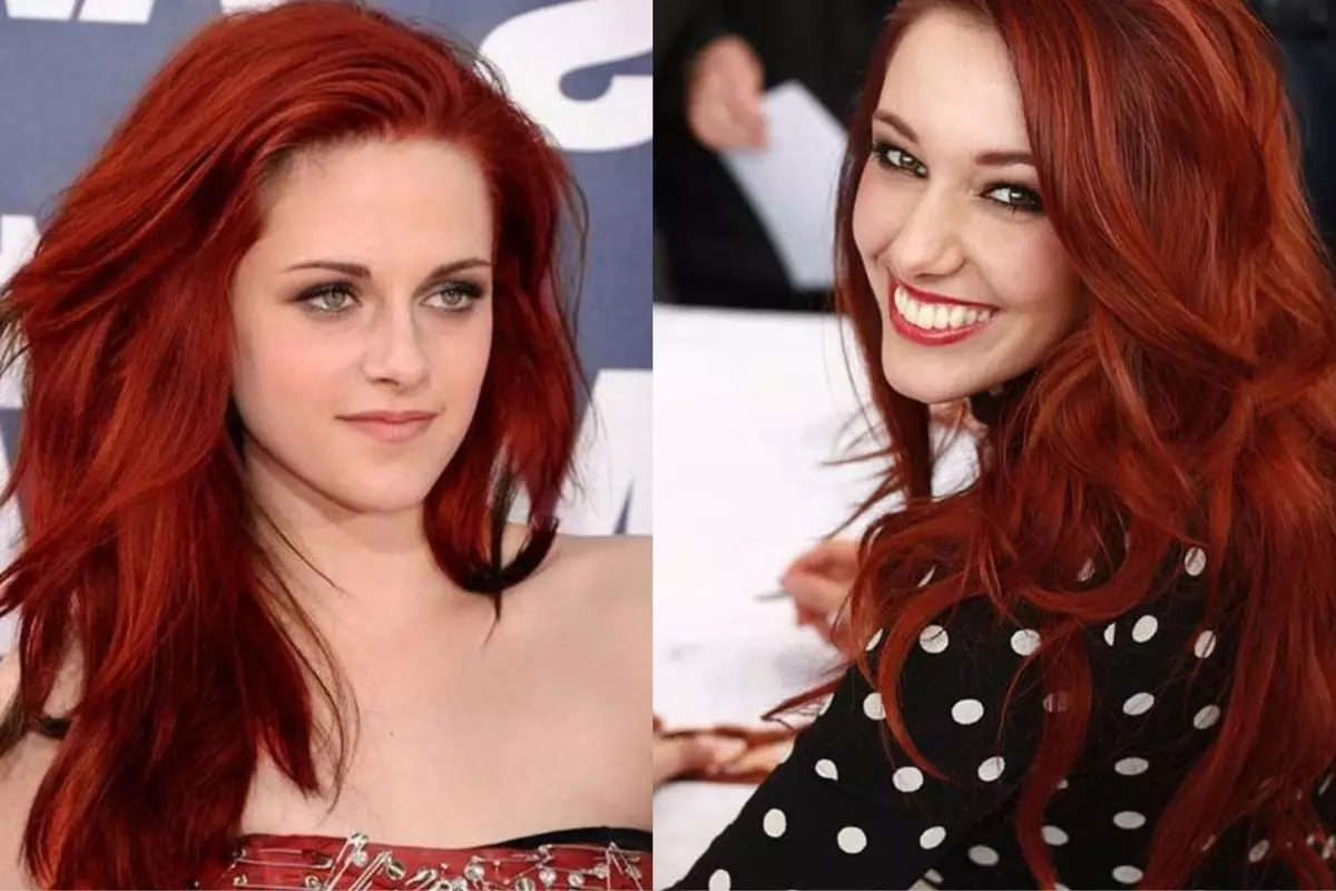 Lys rødt hår (40 billeder): Hvem går brændende røde farver og hvordan man opnår dem? 5303_17