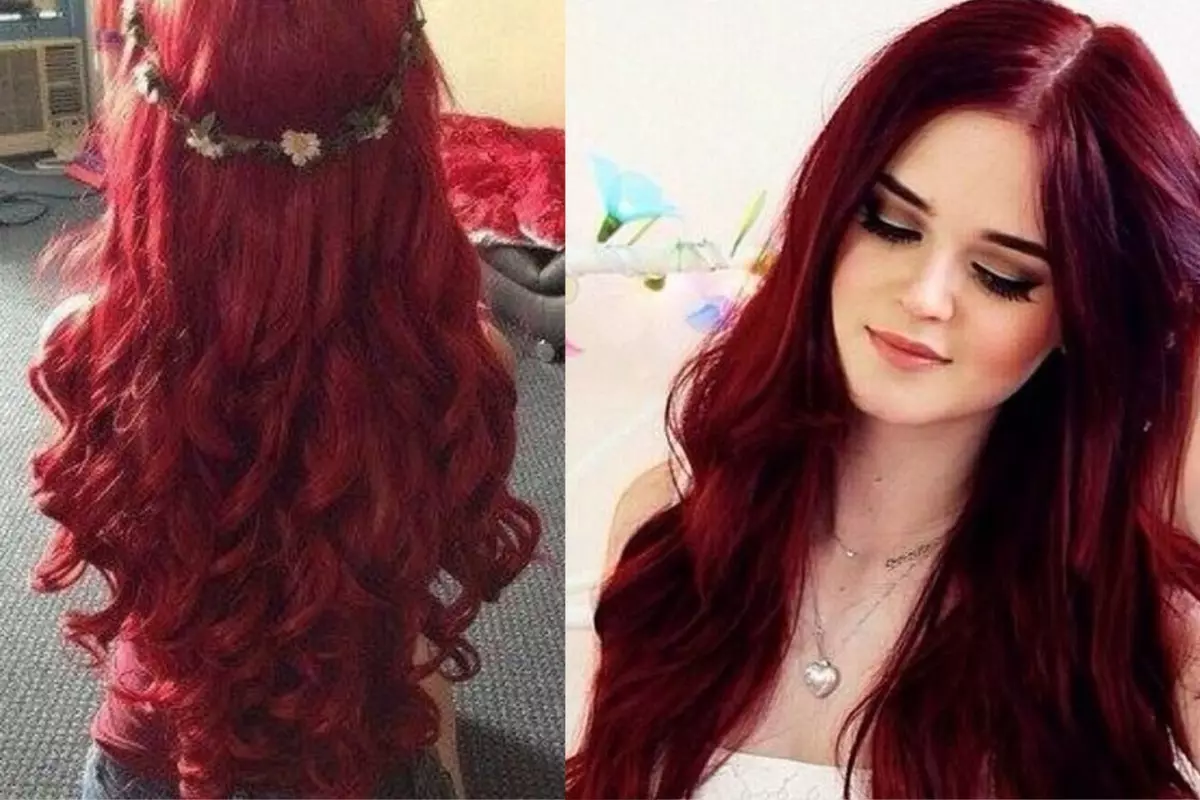Bright Red Hair (40 bilder): Hvem går brennende røde farger og hvordan du skal oppnå dem? 5303_21