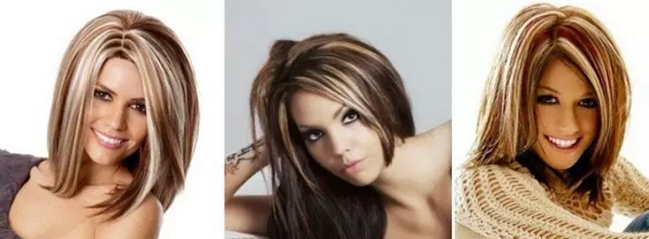 मध्यम बाल पर पिघलना (50 फोटो): पिघलने के साथ ट्रेंडी और सुंदर महिला बाल कटवाने, पतली पिघला हुआ मध्यम-लंबाई वाले बाल 5363_2