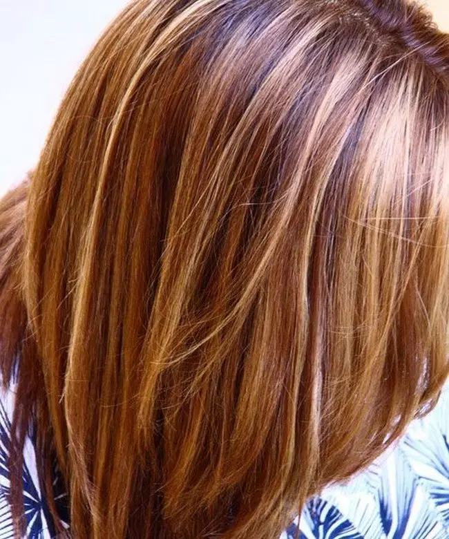 Caramel топене (46 снимки): какъв е цветът на косата най-добре комбиниран с топене под карамел? Характеристики на процедурата за тъмна, ярка и руса коса 5368_31