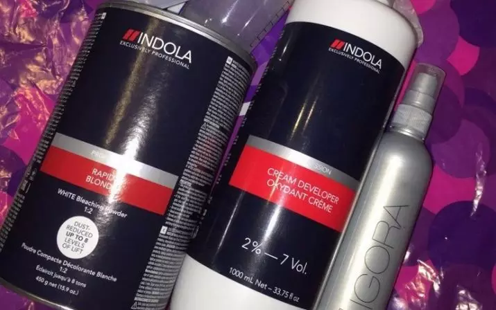 Indola buhok pintal (30 litrato): bulak palette, pintal walay ammonia, Indola Professional alang sa buhok nga ubanon, hairdresser reviews 5398_25