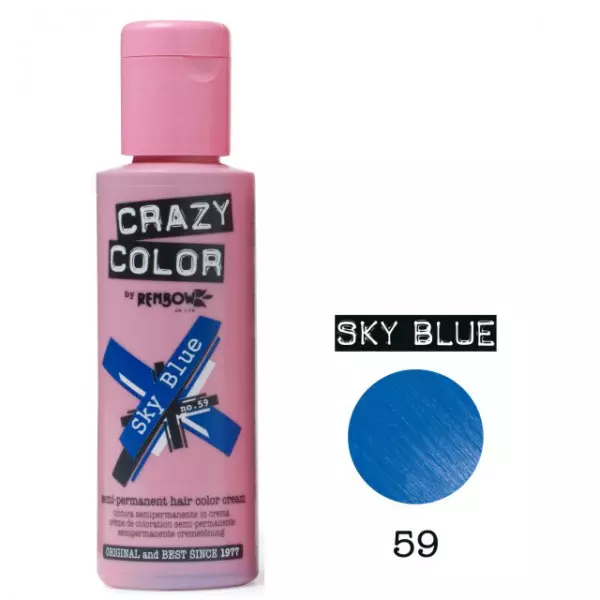 צבע שיער כחול: סקירה של צבעי שיער עמיד עם צבת כחול, מ כחול בהיר לגוונים שחורים וכחולים 5402_24