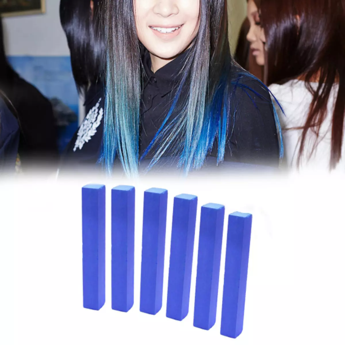 Cet rambut biru: Telaga cet rambut tahan sareng tumpu biru, tina lampu biru ka warna hideung sareng warna biru 5402_36