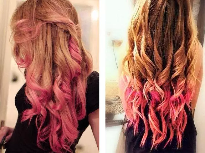 Rozā matu krāsa (39 attēli): izturīgas krāsas krāsas 