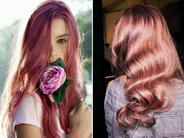 Paint e flokëve rozë (39 foto): ngjyra rezistente ngjyra 