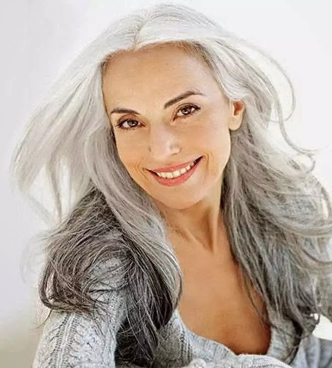 Malen Sie für graue Haare (56 Fotos): Bewertung der besten Marken professioneller Farbe zur Färbung von grauen Haaren, Farbauswahl. Wie male ich grau zu Hause? 5432_10