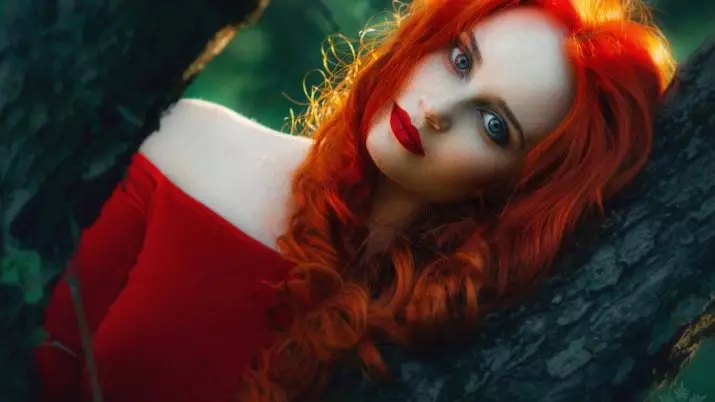 Rød hårmaling (36 billeder): Farvepaletten til farvning af hår fra lys til mørk rød. Hvordan man vælger en god maling? Sådan maler du hendes hår? 5448_2