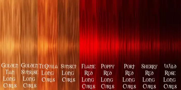 Rød hårmaling (36 billeder): Farvepaletten til farvning af hår fra lys til mørk rød. Hvordan man vælger en god maling? Sådan maler du hendes hår? 5448_9