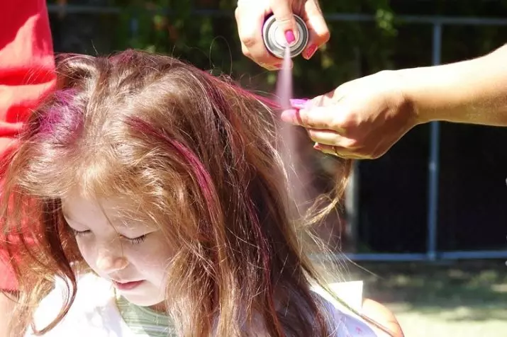 Pintura de cabelo para nenos: como elixir un baño con auga e como aplicar o conxunto de cores do cabelo? 5456_15