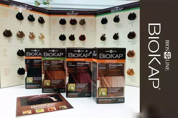 Biokap коса бои: природна боја бои палета, нивниот состав. Предности и недостатоци. Осврти 5459_11