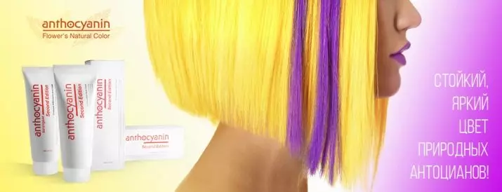 Anthocyanin Hair Paint: Paleta farieb Kórejská farba, klady a nevýhody, recenzie a názor vedcov 5466_2