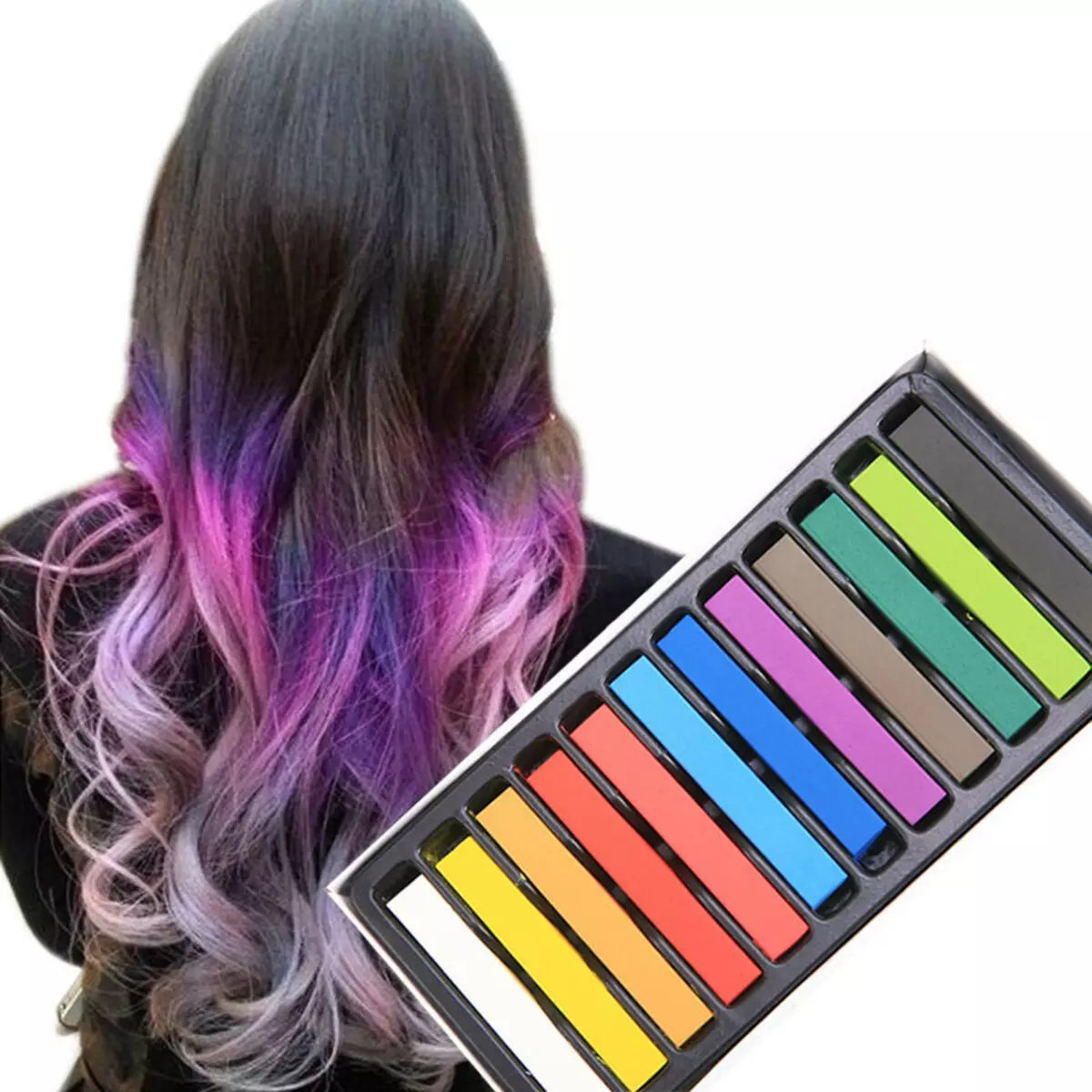 Color Pein Paint: ¿Cómo elegir la mejor pintura multicolor para las hebras? ¿Cómo pintar el cabello oscuro y rubio? 5468_28