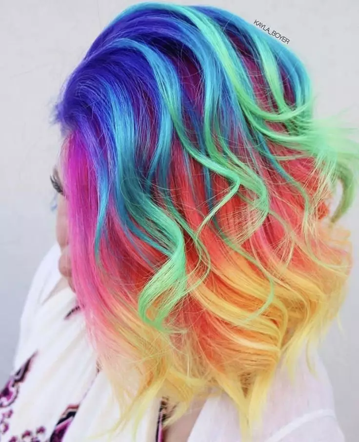 Color hair paint: How to choose the best multicolored paint for strands? How to paint dark and blonde hair? 5468_33