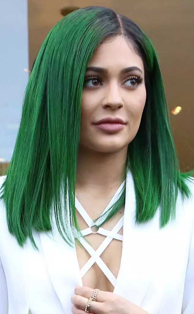 Green Hair Paint: Pagpili ng mga persistent paints na may berdeng pigment. Paano magdadala ng berdeng pintura na may madilim at liwanag na buhok? 5469_10