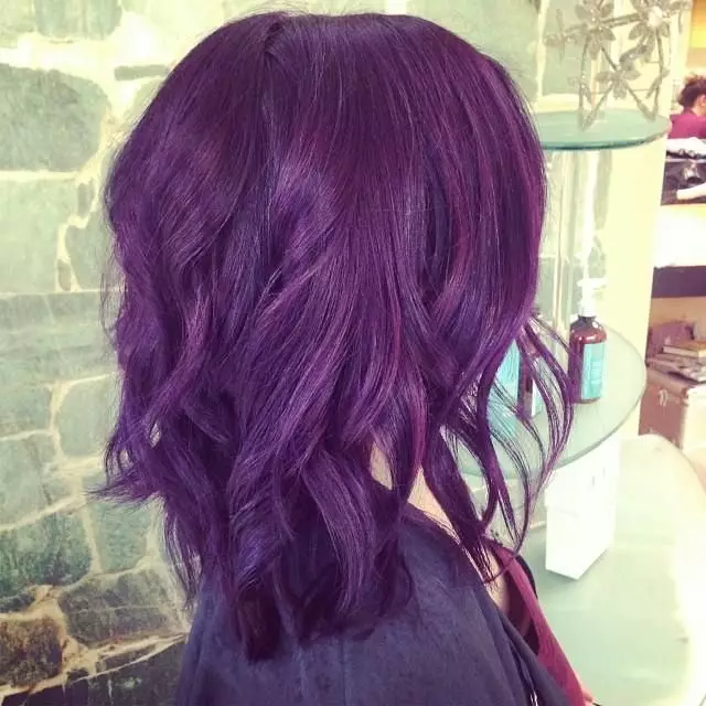 Purple Hair Paint (40 Mga Litrato): Brown ug Sulaw nga mga landong sa purple, propesyonal nga pintal nga kolor kolor kolor sa itom nga buhok, mga review 5475_11