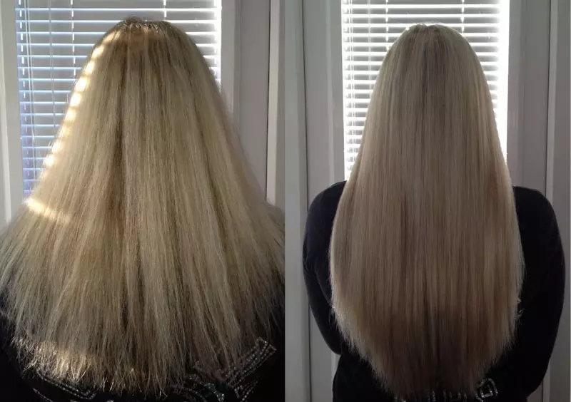 Hår aldring (20 bilder): Funksjoner av punktet French Hair Extension Cancalone gjennom hele hodet og andre alternativer, konsekvenser 5492_20