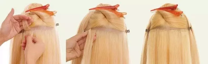 Екстензија за косу (162 фотографије): Који је модеран изглед и технологија бољи? Да ли је могуће да урадите јапанске и друге проширења на танкој коси? Критике о опсежној коси 5498_54