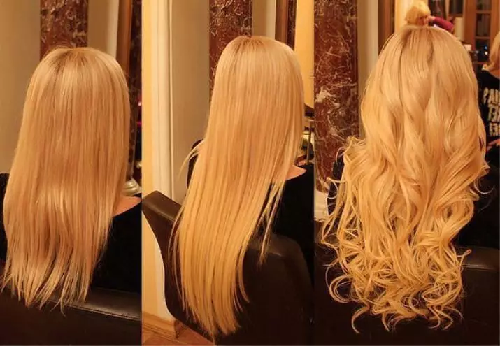 სლავური თმის (18 ფოტო): თვისებები ტიპის თმის გაფართოება. რა არის განსხვავებული სამხრეთ რუსული და ევროპული თმისგან? 5500_7