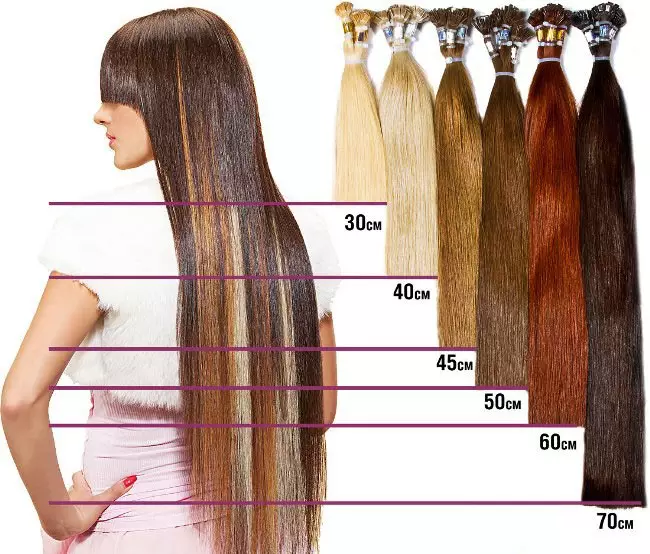 Como o cabelo começa em cápsulas? Quanto devo precisar construir? Esquema de extensão de cápsula. Como aumentar adequadamente e quanto tempo é necessário para isso? 5506_13