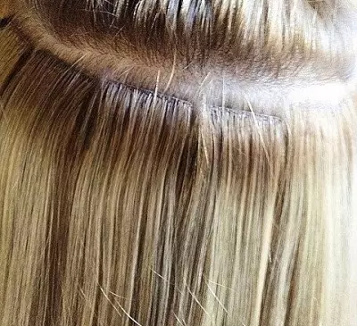 ცივი თმის გაფართოება (23 ფოტო): თმის გაფართოების ტექნოლოგია ცივი გზით, აირჩიეთ წებო და ლარი. რა ტექნიკა უკეთესია? შეფასება 5510_8