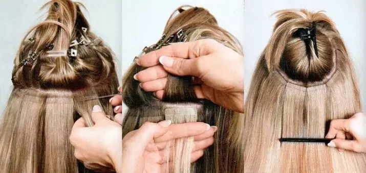 Ekstensi rambut bayi: Fitur lan Ciri Ekstensi Rambut Tanpa Kapsul. Kaluwihan lan kekurangan 5519_10