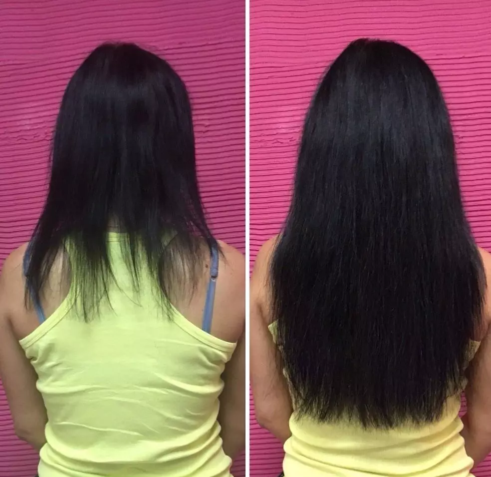 Hair extensions voor volume (21 foto's): kenmerken van volumetrische haarverlenging voor dikte zonder lengte. Is het mogelijk om kort en gemiddeld haar te bouwen? 5522_20