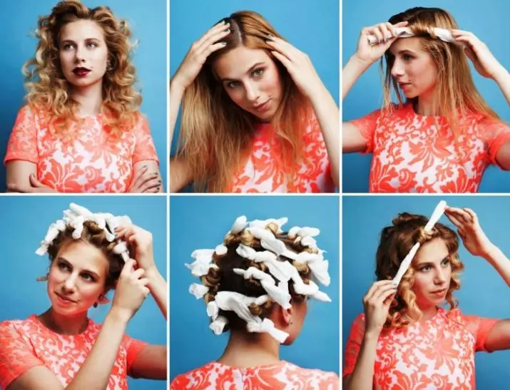 LOCKS VOLUMÉTRICAS (40 fotos): Como facer fermosas nenas de curl exuberantes con pelo medio de lonxitude? Opcións de estilo para mulleres longas e curtos 5538_16