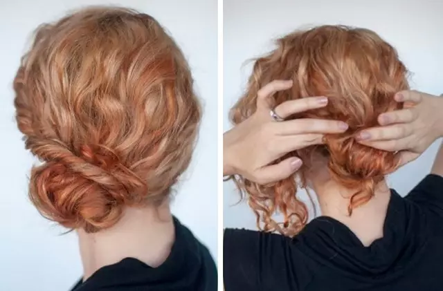 Gaya rambut karo curls (85 foto): Kepiye carane nempatake rambut kriting utawa kriting kanggo taun anyar? Tuladha cahya kanggo saben dina 5542_37