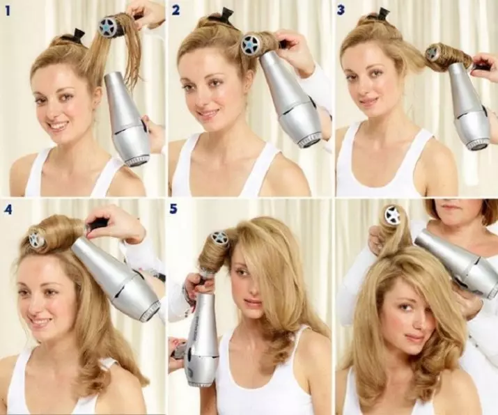 Големи къдрици (58 снимки): Как да направим красиви вълни на дълга и къса коса? Направете големи къдрици момичета със средна дължина 5547_40