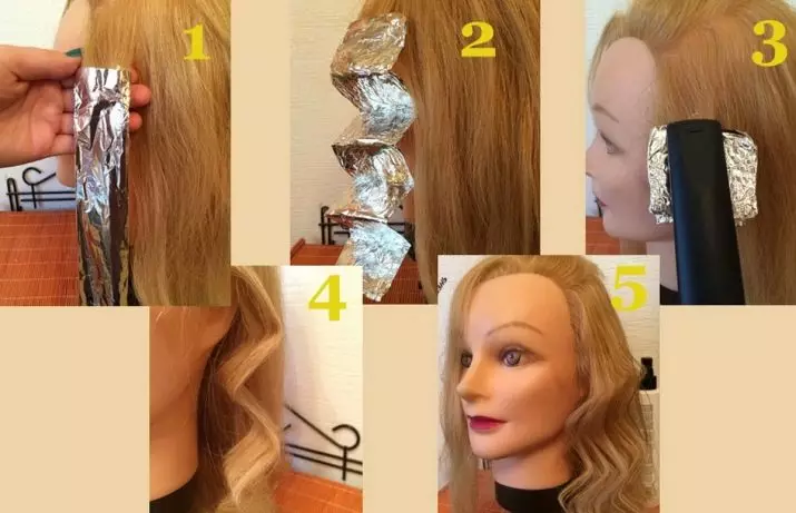 Deitando o ferro no cabelo do meio (47 fotos): Como fazer penteados usando um ferro ou uma onda cônica? Exemplos de penteados com volume 5552_30