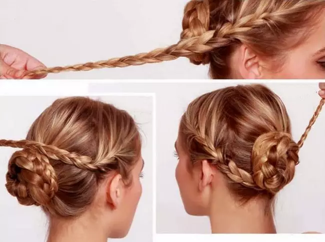 Deitando o ferro no cabelo do meio (47 fotos): Como fazer penteados usando um ferro ou uma onda cônica? Exemplos de penteados com volume 5552_31