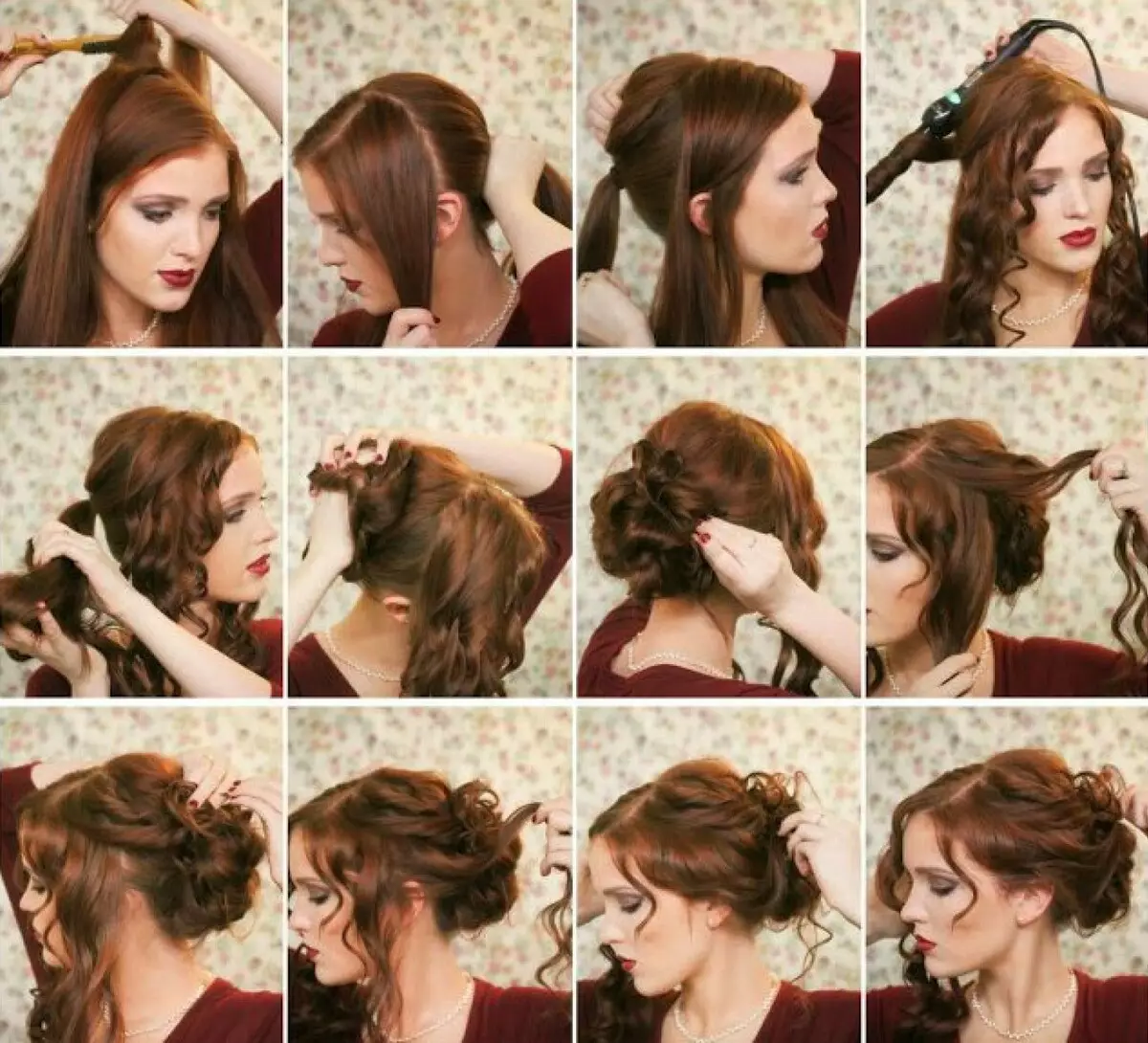 Deitando o ferro no cabelo do meio (47 fotos): Como fazer penteados usando um ferro ou uma onda cônica? Exemplos de penteados com volume 5552_32