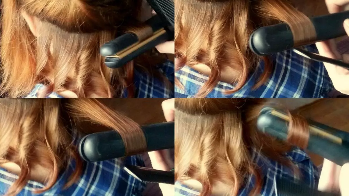 Posa del ferro sui capelli medi (47 foto): come preparare acconciature usando un ferro o un ricciolo conico? Esempi di acconciature con volume 5552_8