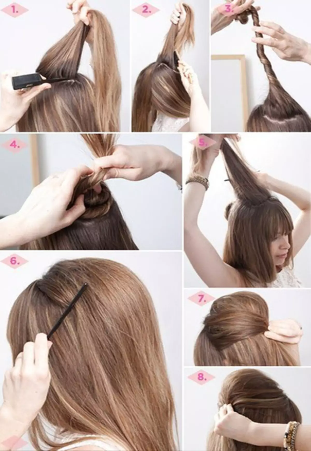 Как сделать объем на длинных волосах