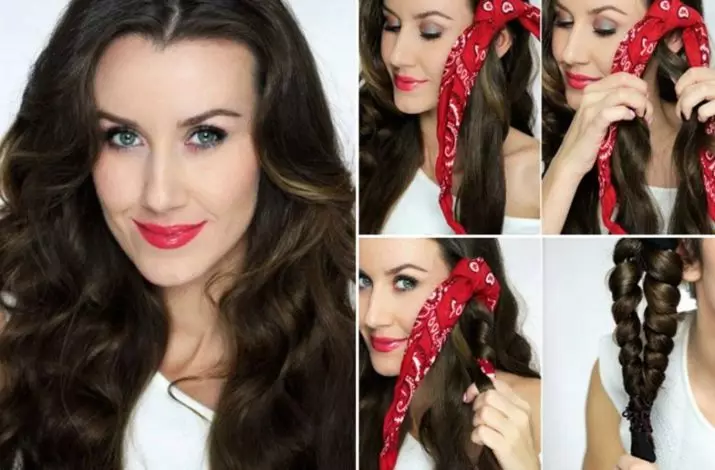 Curls using T-shirts: how to make a beautiful curls? The methods and tips 5558_9