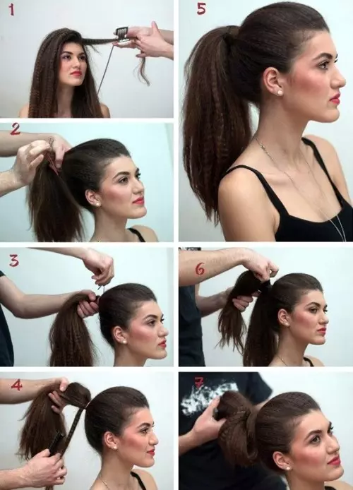 Korban untuk rambut panjang (40 foto): Bagaimana untuk melakukan gaya rambut? Pilihan gaya untuk orang dewasa dan kanak-kanak, gaya rambut dengan rambut longgar 5561_28