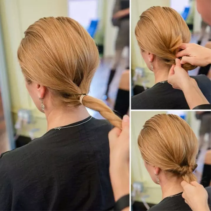 ¿Cómo hacer un peinado? 63 fotos: ¿Qué peinados pueden hacerlo tú mismo en casa? ¿Cómo pasar paso a paso para hacer un hermoso peinado para el pelo largo? 5570_30