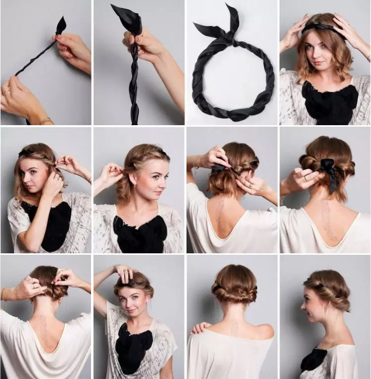 ¿Cómo hacer un peinado? 63 fotos: ¿Qué peinados pueden hacerlo tú mismo en casa? ¿Cómo pasar paso a paso para hacer un hermoso peinado para el pelo largo? 5570_50