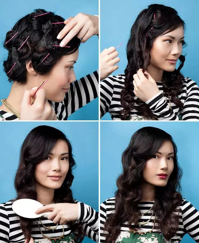 ¿Cómo hacer un peinado? 63 fotos: ¿Qué peinados pueden hacerlo tú mismo en casa? ¿Cómo pasar paso a paso para hacer un hermoso peinado para el pelo largo? 5570_57