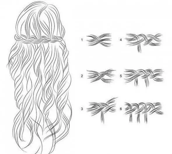 Gaya rambut nganggo rambut longgar (90 foto): gaya medium rambut sing entheng lan apik kanggo saben dina lan liburan dhewe 5603_63