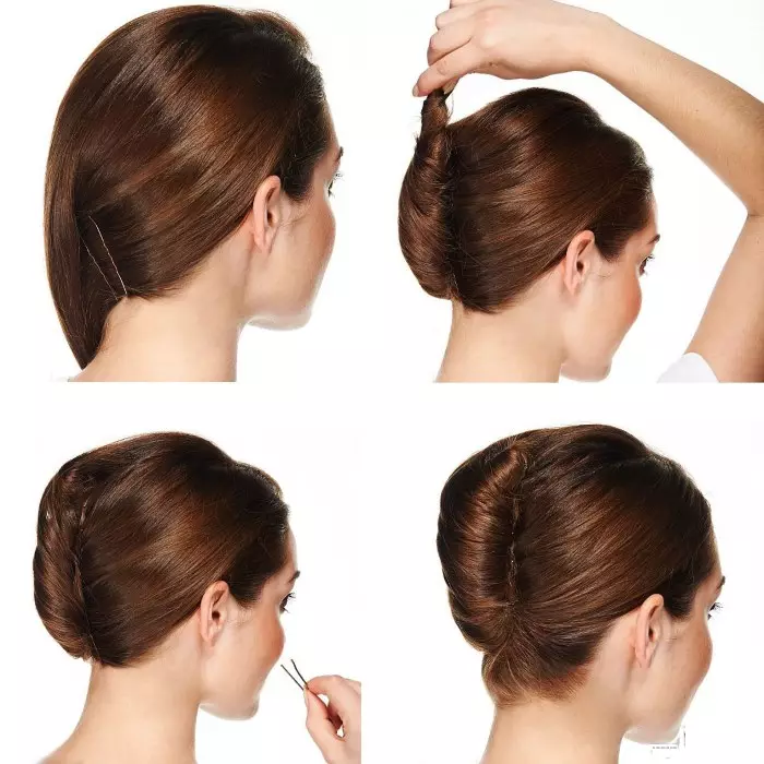 studs ilə Hairstyles (27 şəkil): orta və uzun saçlar üçün saç düzümü variantları qısa saç üçün yüngül hairstyles 5609_13