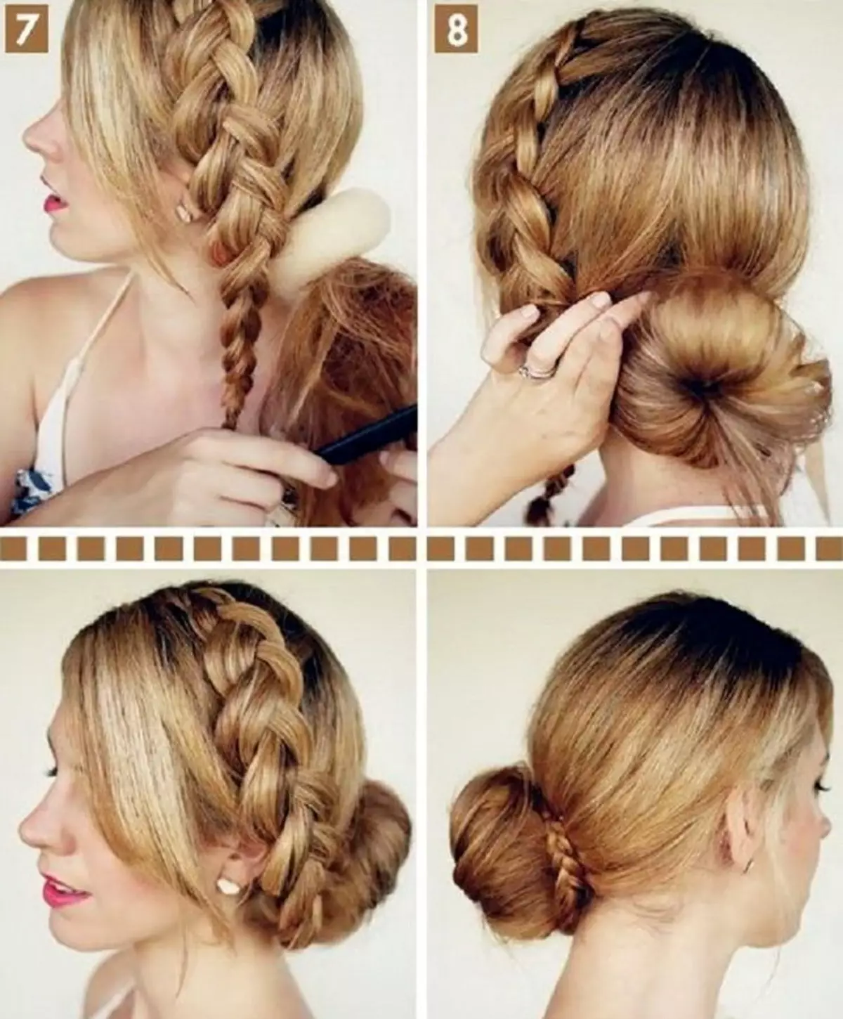 Grčka frizura za dugu kosu (45 fotografija): Kako napraviti lijepe frizure u grčkom stilu s vlastitim rukama? Večer polaganje s valjkom korak po korak 5623_42