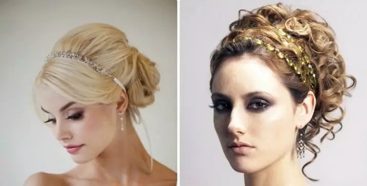 Հունական hairstyle երկար մազերի համար (45 լուսանկար). Ինչպես պատրաստել գեղեցիկ սանրվածքներ հունական ոճով ձեր սեփական ձեռքերով: Երեկոյան տեղադրում է շարժակազմով քայլ առ քայլ 5623_43