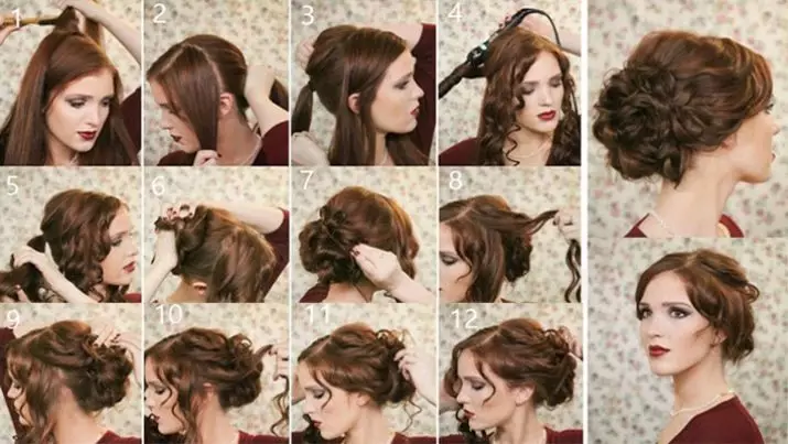 Зачіска «шишка» (53 фото): як зробити на голові дві шишечки з боків? Красиві укладання з валиком на довгі і середні волосся покроково 5628_40