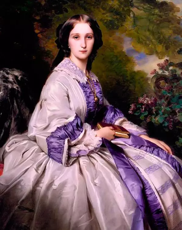 Kapsels van de 19e eeuw (33 foto's): Hoe maak je vrouwen kapsels op een ampir stijlbal of romantiek, modehistorie van de 19e eeuw 5641_17