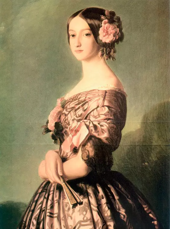 Kapsels van de 19e eeuw (33 foto's): Hoe maak je vrouwen kapsels op een ampir stijlbal of romantiek, modehistorie van de 19e eeuw 5641_21