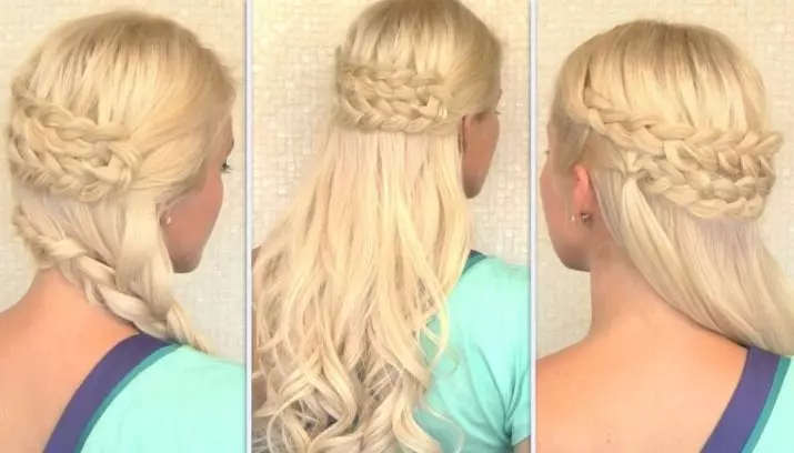 Einfach a schnell Owend Fracht: Maacht Longen a schéi Frisuren fir d'Vakanz mat Ären eegenen Hänn, déi bescht Styling fir den Owend 5645_35