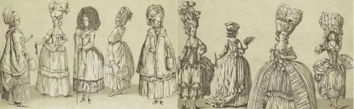 Haarstyle van die 18de eeu (49 foto's): Hoe om 'n vroulike haarstyl maak in die styl van Rococo jouself doen dit? Geskiedenis van Engels haarstyle van die 18de eeu en stilering in Rusland 5651_23