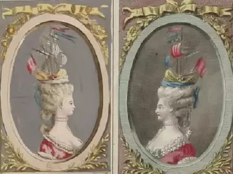 Frisyrer från 1700-talet (49 foton): Hur man gör en kvinnlig frisyr i stil med Rococo gör det själv? Historia av engelska frisyrer från 1700-talet och styling i Ryssland 5651_25
