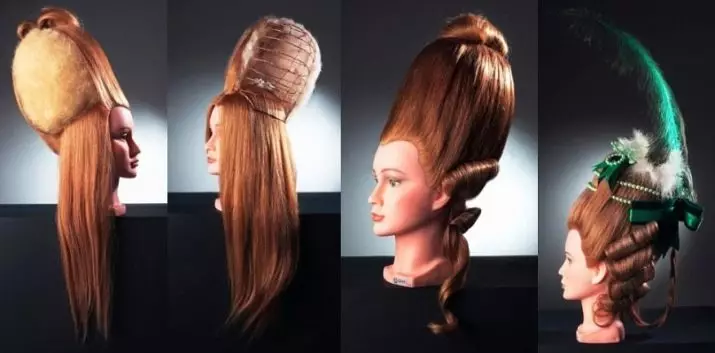 Frizure iz 18. stoljeća (49 fotografija): Kako napraviti žensku frizuru u stilu rococo učiniti sami? Povijest engleskih frizura iz 18. stoljeća i styling u Rusiji 5651_44